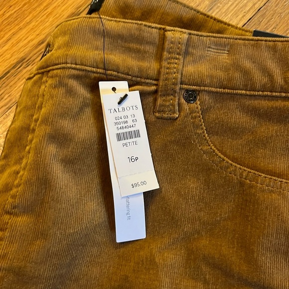Talbots corduroy straight leg pant 16p - Picture 6 of 7